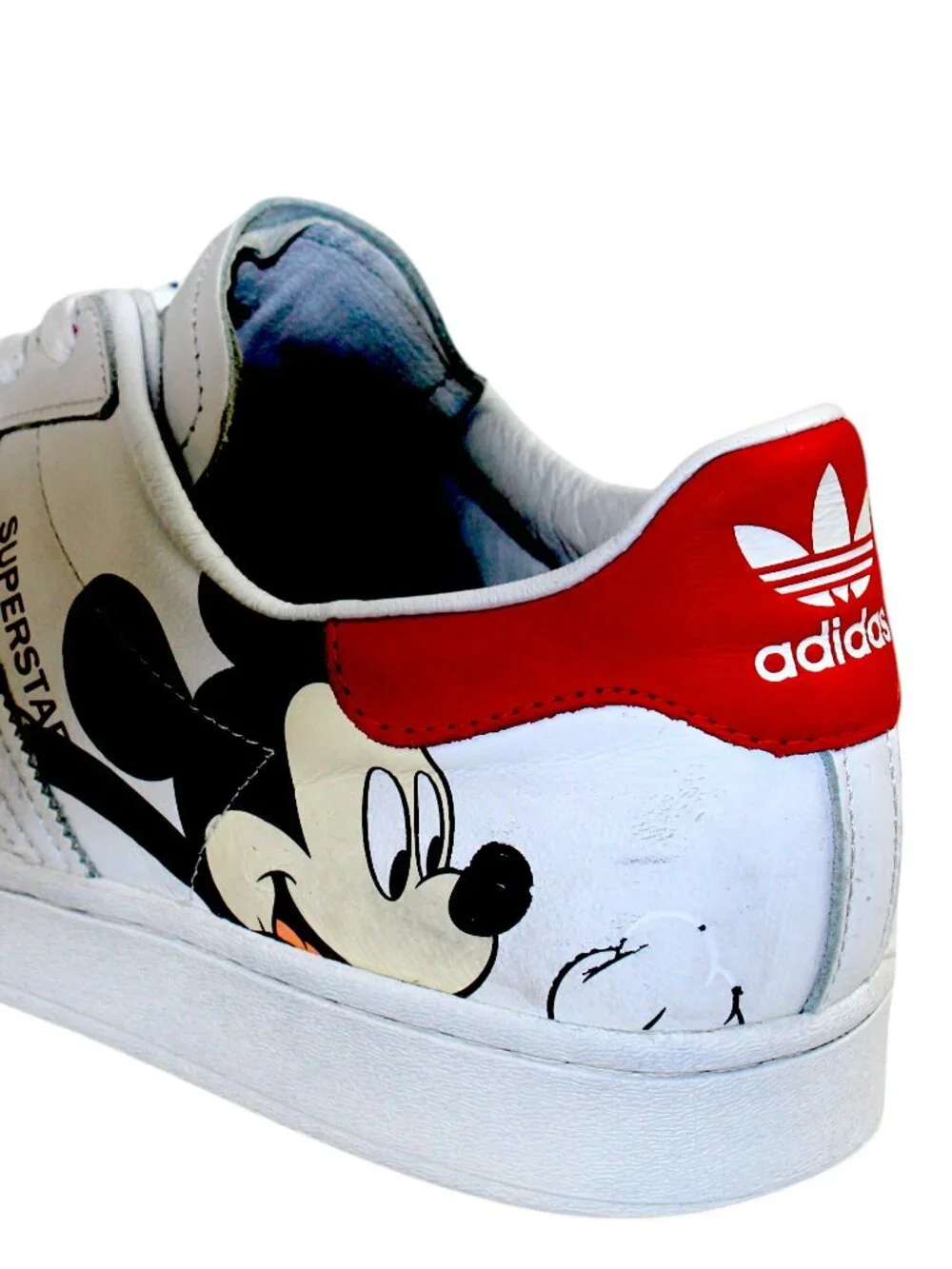 Adidas X Mickey Mouse Disney FW2901 Super Star Lace-Up Sneakers Size 12
